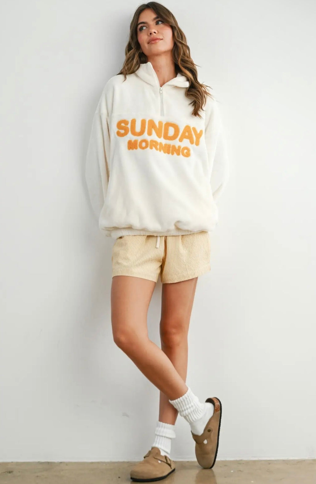 Buttermelon Sunday Morning Cozy Half-Zip Pullover