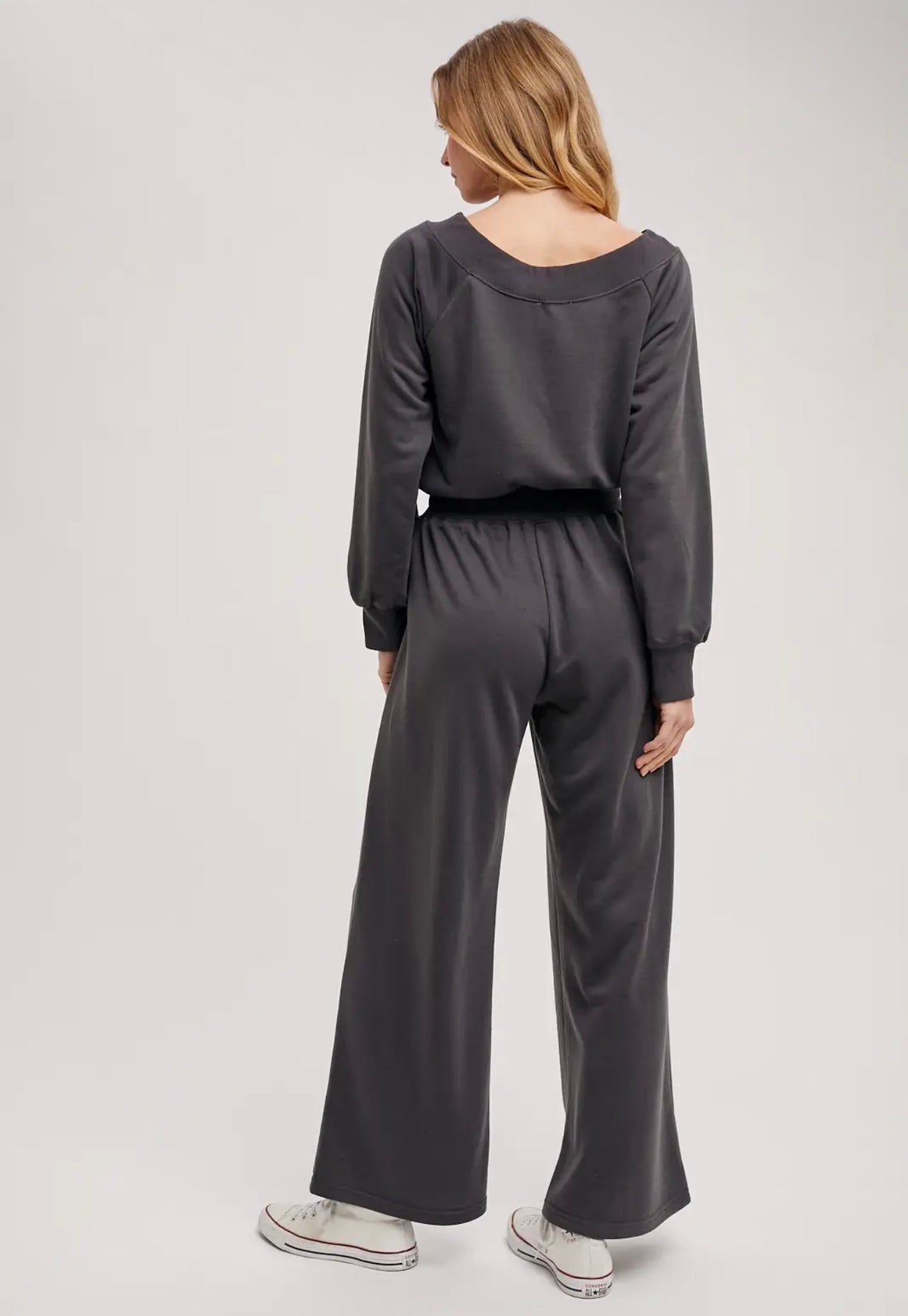 BluIvy Ash Off-the-Shoulder Wide Leg Jumpsuit