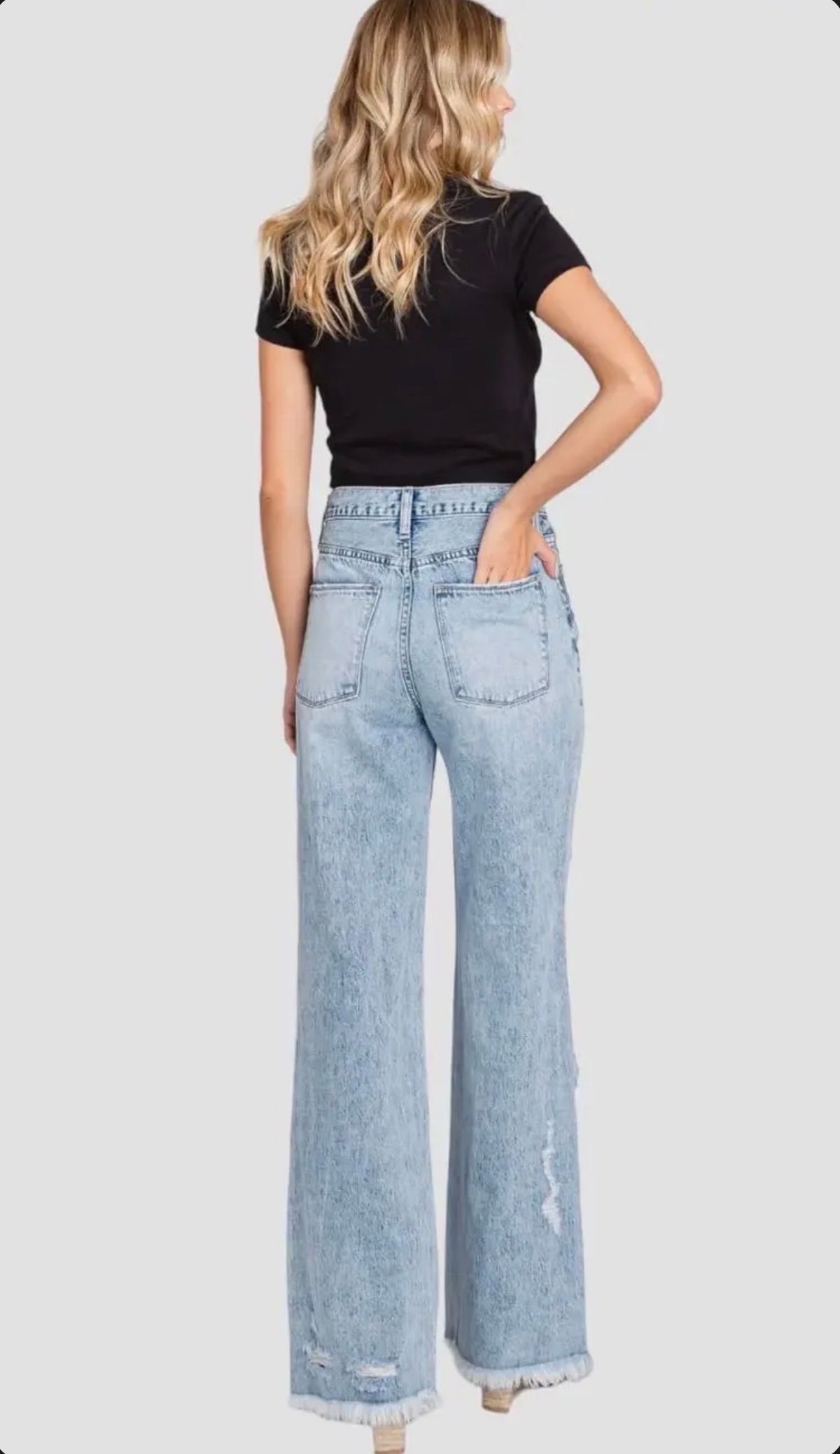 Petra 153 High Rise Destroyed Vintage Flare Jeans