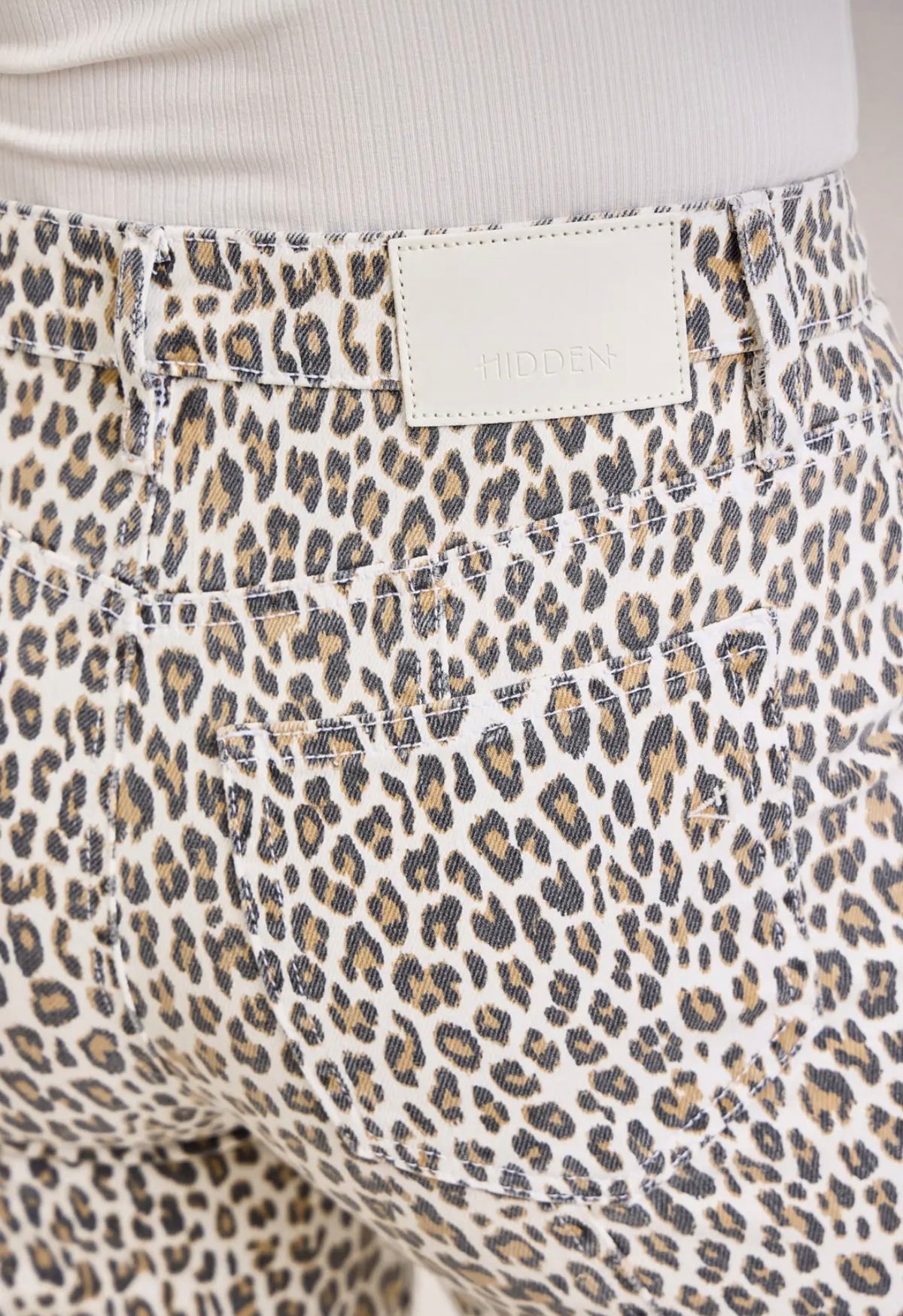 Hidden Cheetah High Rise Comfort Flare Jeans