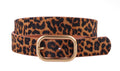 Leopard Calf Hair Genuine Leather Belt