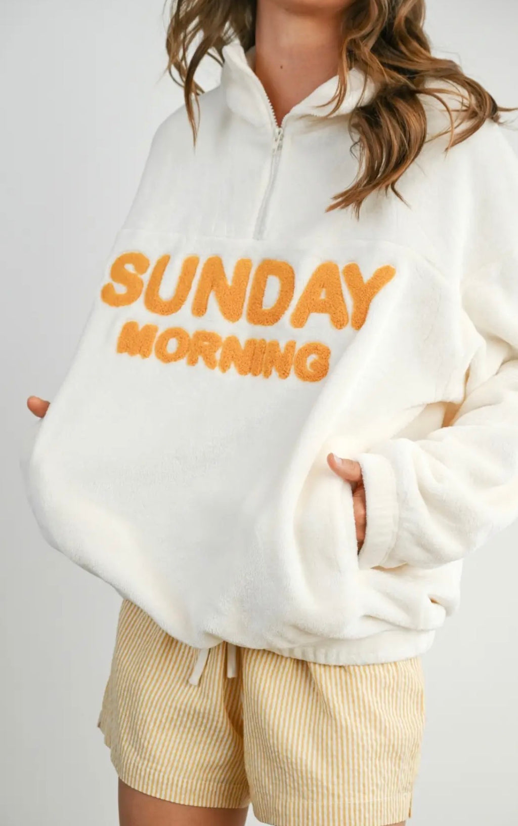 Buttermelon Sunday Morning Cozy Half-Zip Pullover