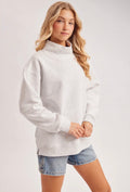 Bluivy Oversized Mock Neck Sweatshirt