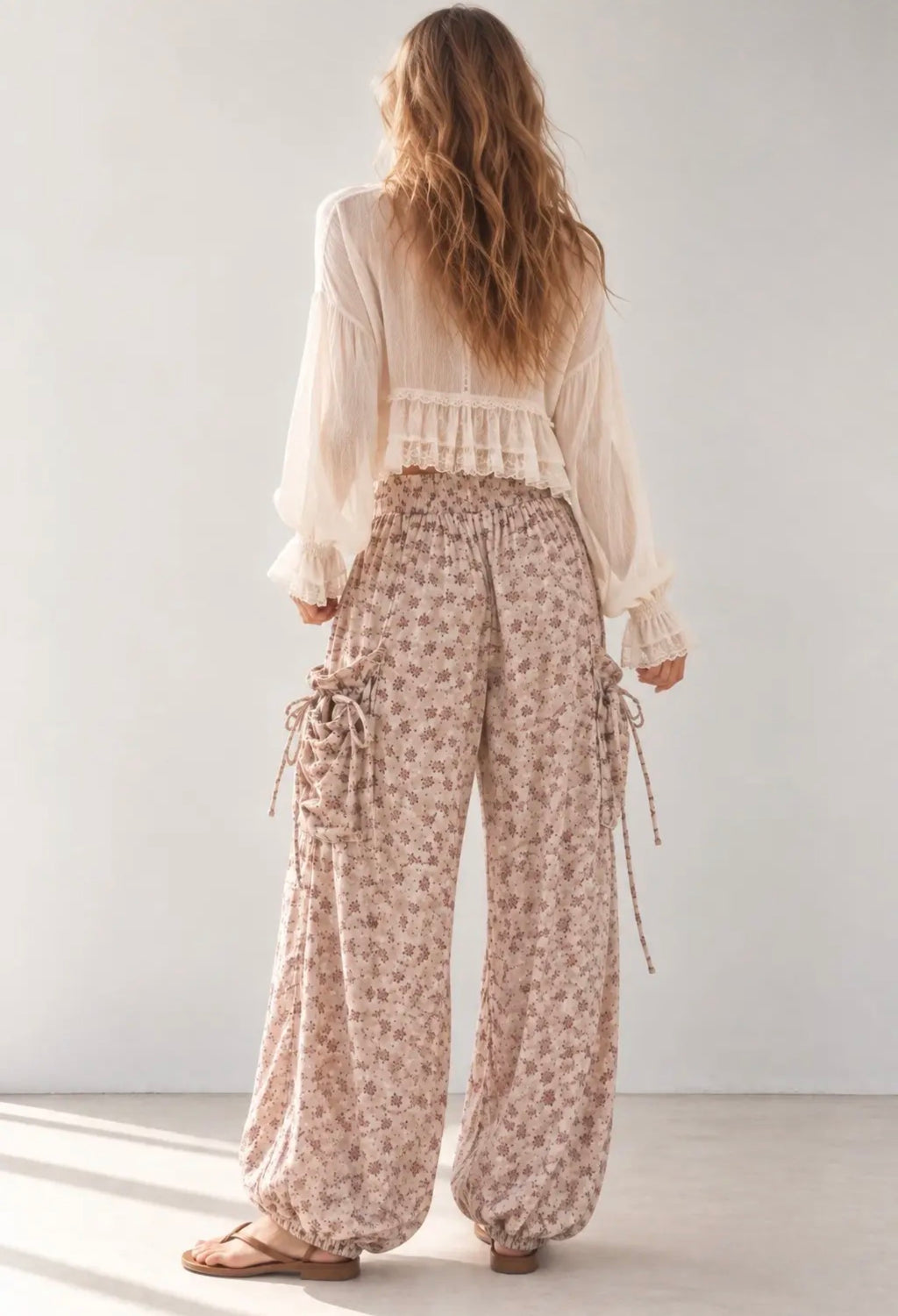 Jade by Jane Boho Floral Cargo Pants
