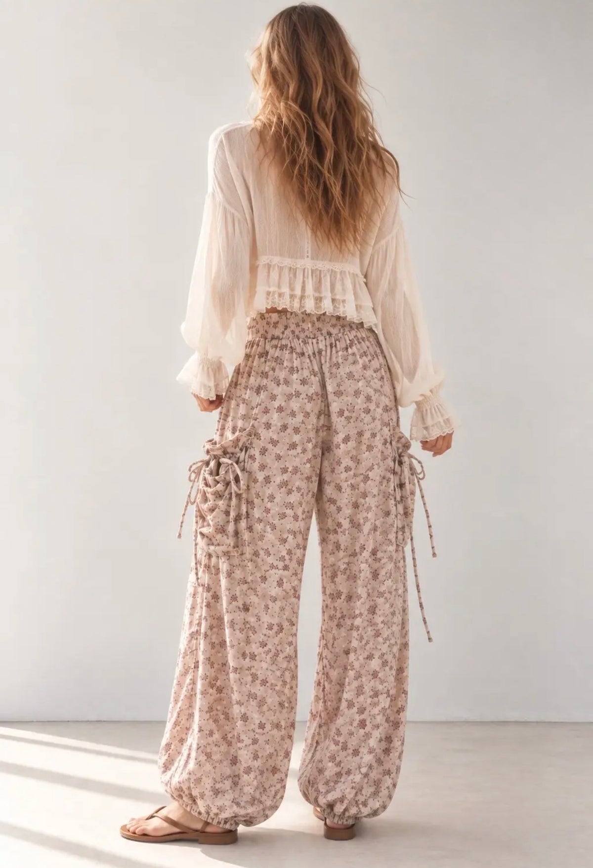Jade by Jane Boho Floral Cargo Pants