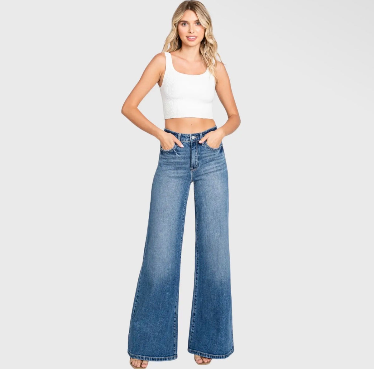 Petra 153 Super Soft High Rise Wide Flare Jeans