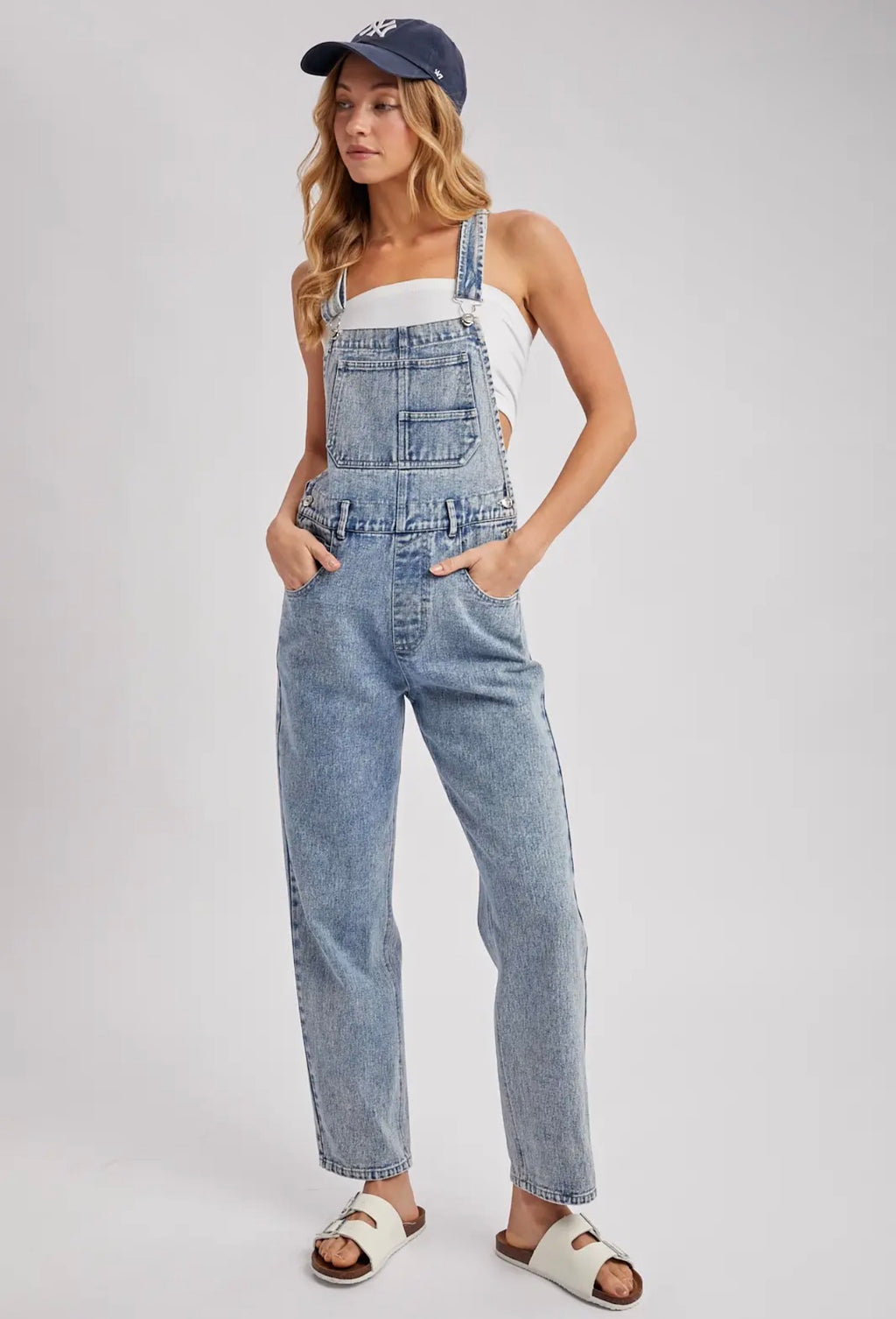 Bluivy Medium Wash Denim Overalls