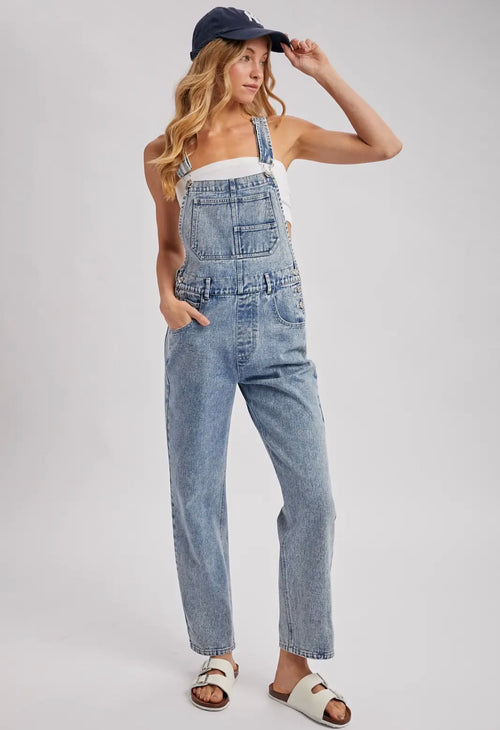 Bluivy Medium Wash Denim Overalls