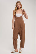 BluIvy Tobacco Tapered Capri Overalls