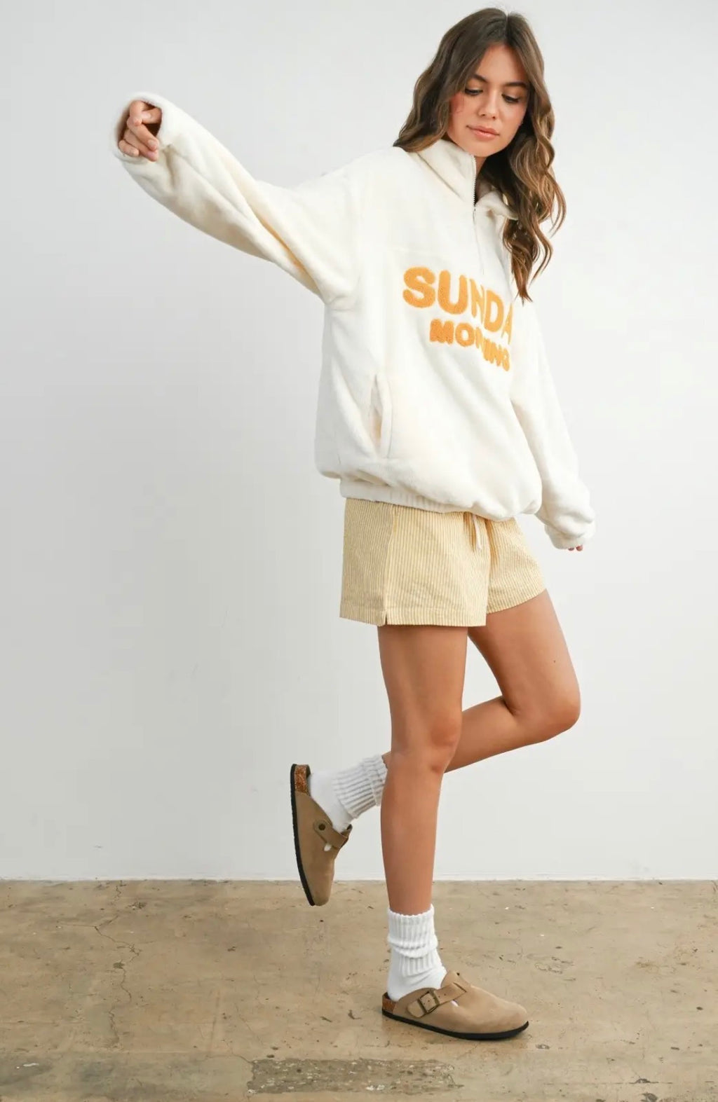 Buttermelon Sunday Morning Cozy Half-Zip Pullover