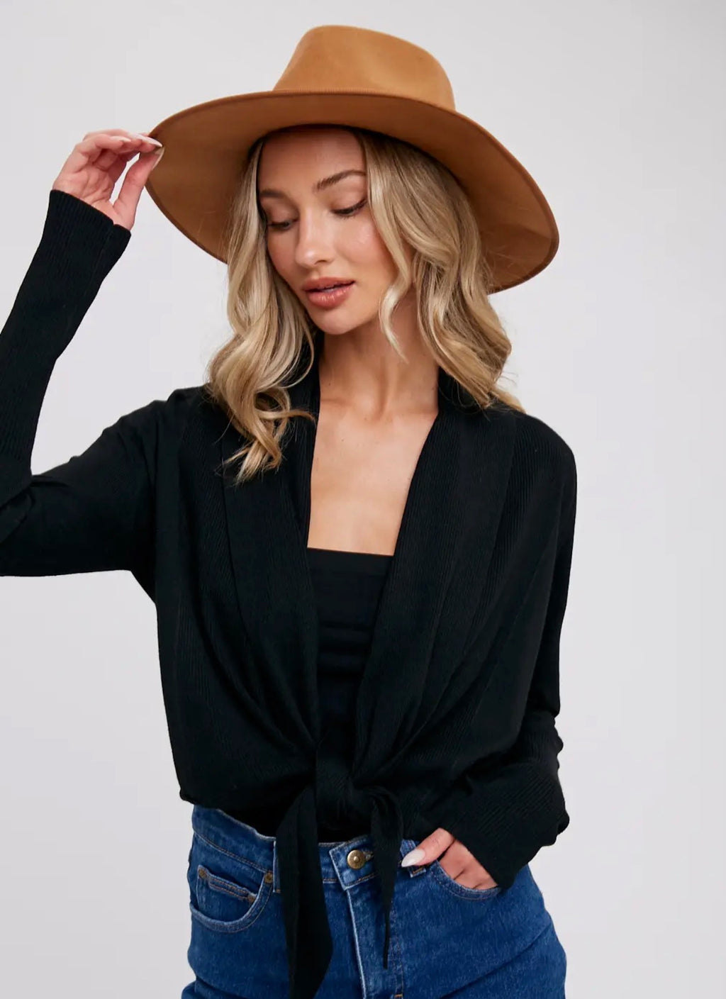 Bluivy 2-Way Wrap & Tie Sweater Top