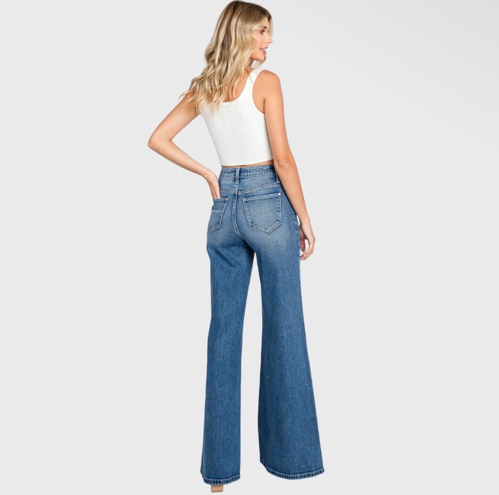 Petra 153 Super Soft High Rise Wide Flare Jeans