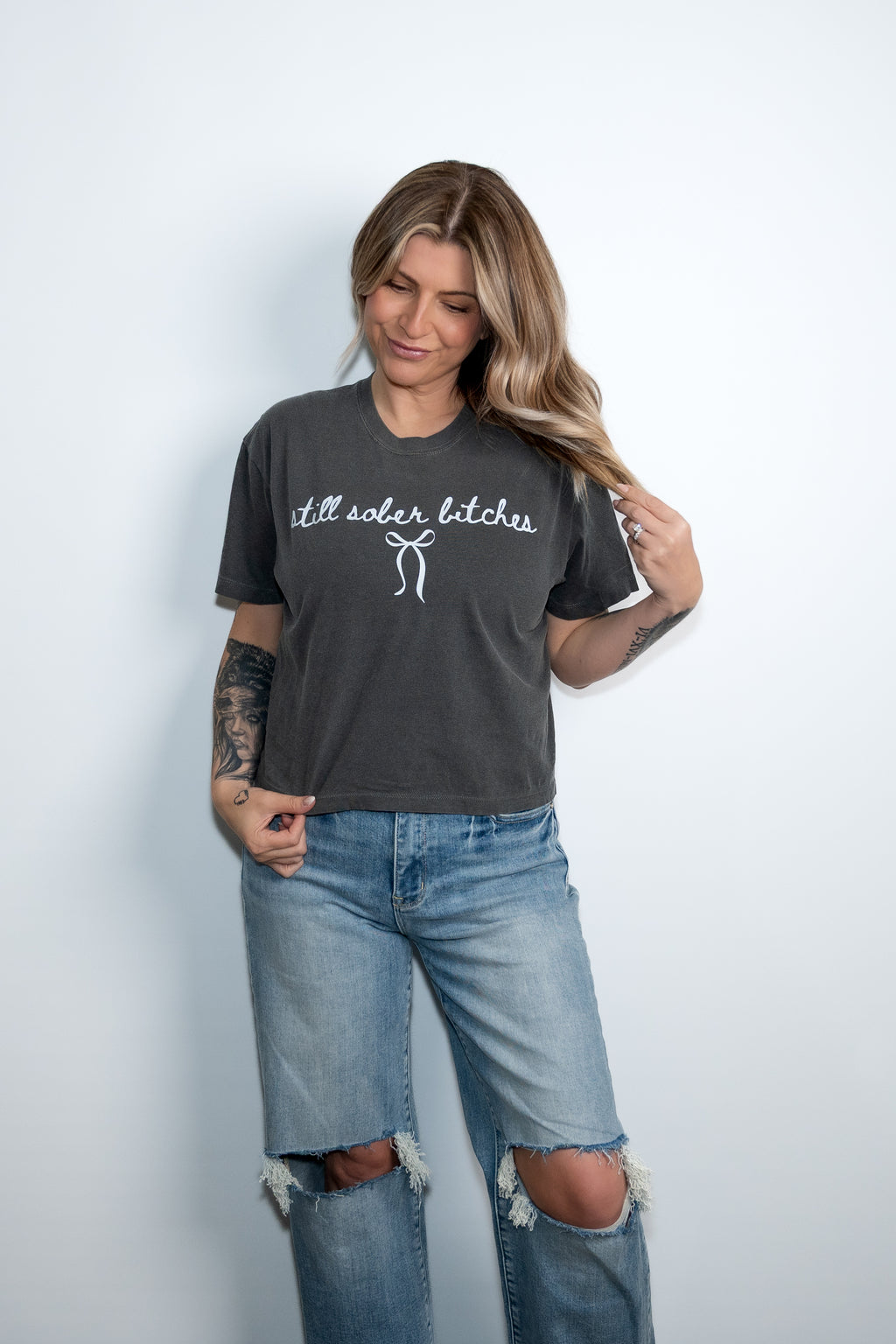 Still Sober Bitches Cropped Tee