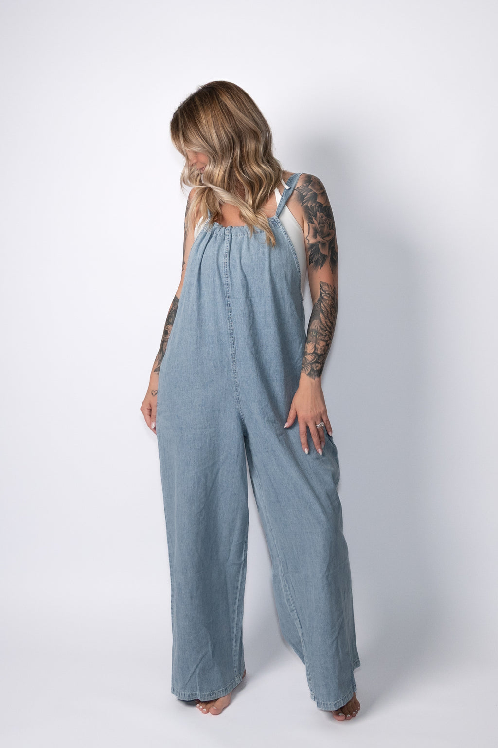 The Easy Days Denim Jumpsuit