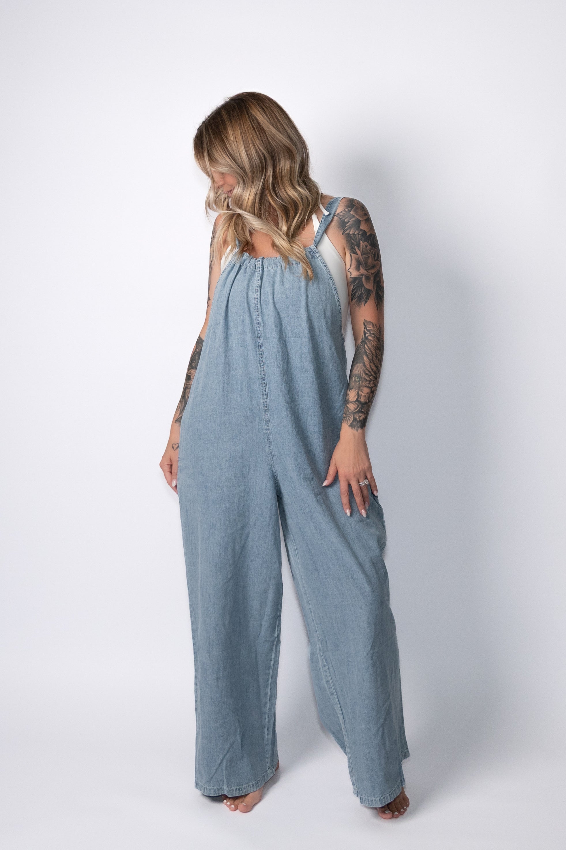 The Easy Days Denim Jumpsuit