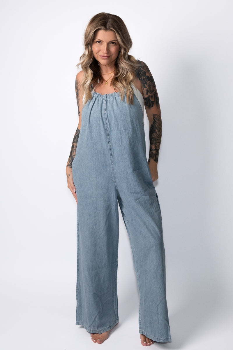 The Easy Days Denim Jumpsuit