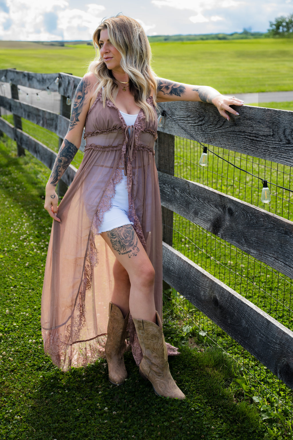 Boho Tie-Front Duster