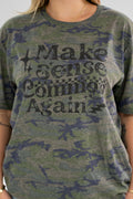 Make Common Sense Common Again Camo Graphic Tee