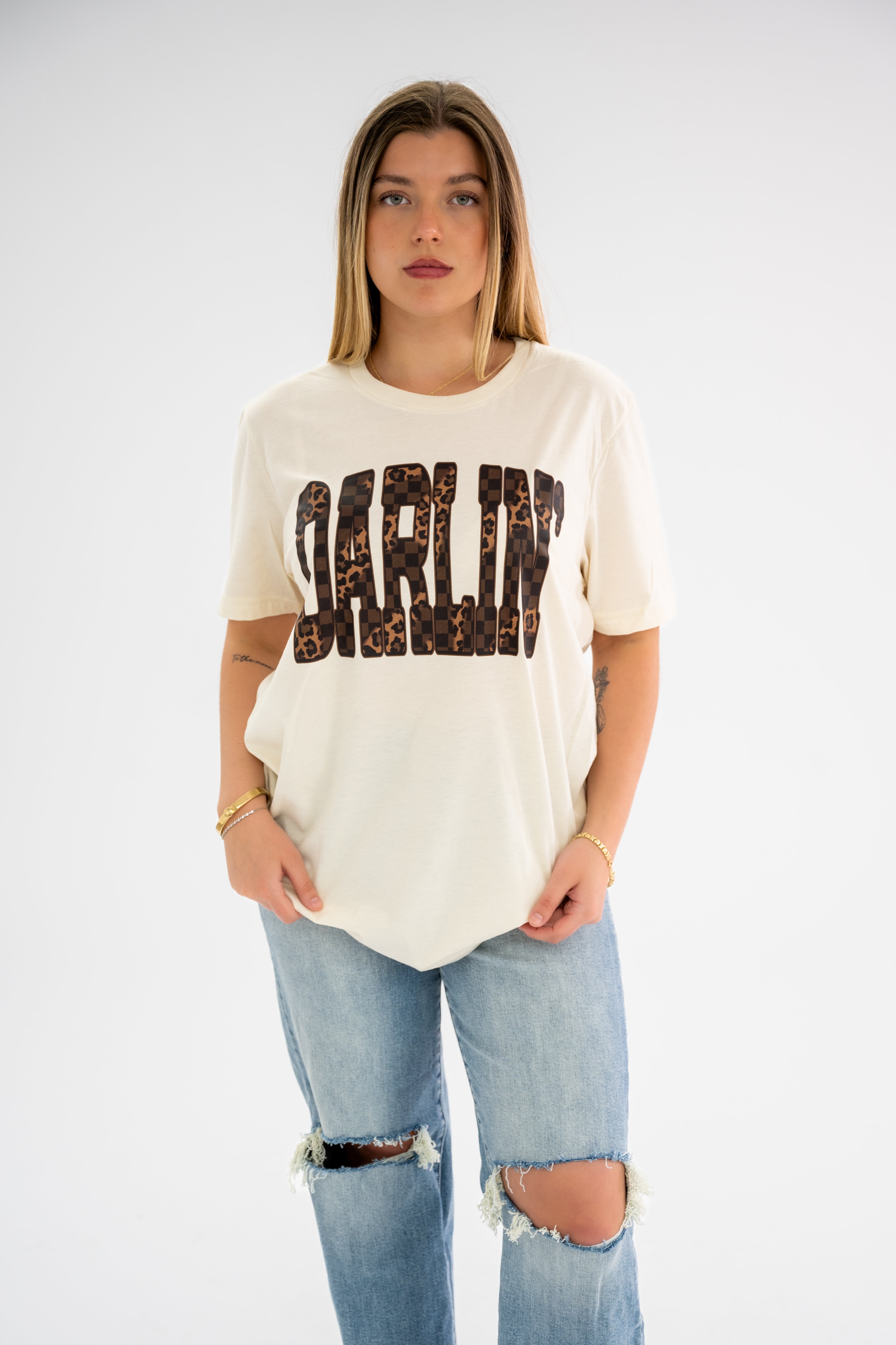 Darlin’ Leopard Graphic Tee