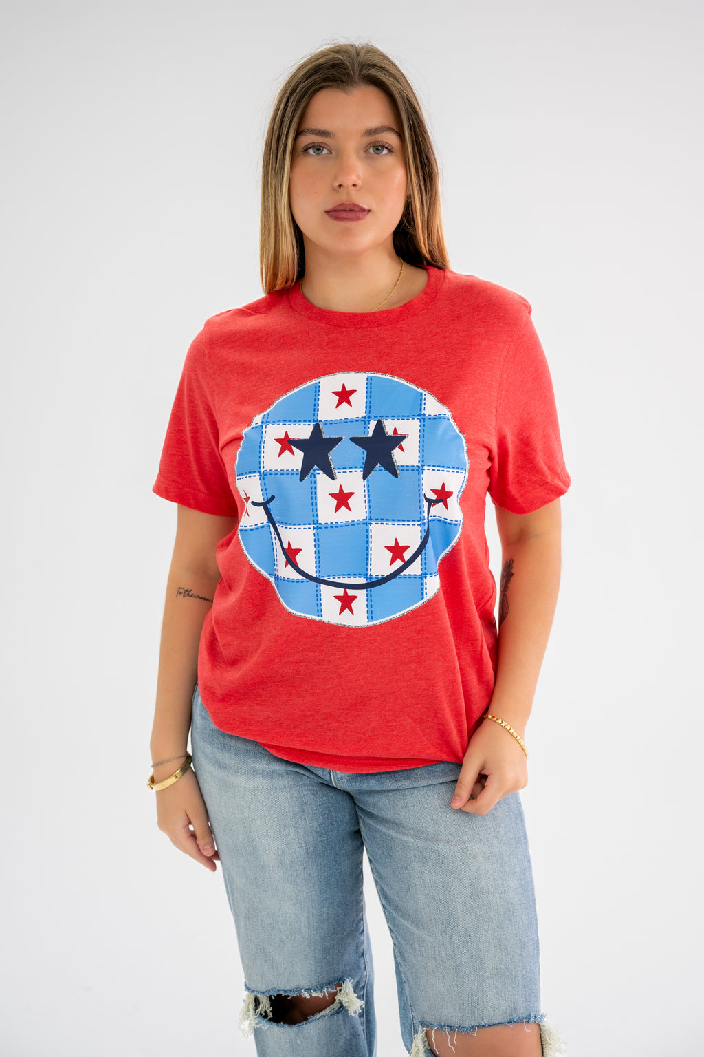 Patriotic Smiley Graphic Tee