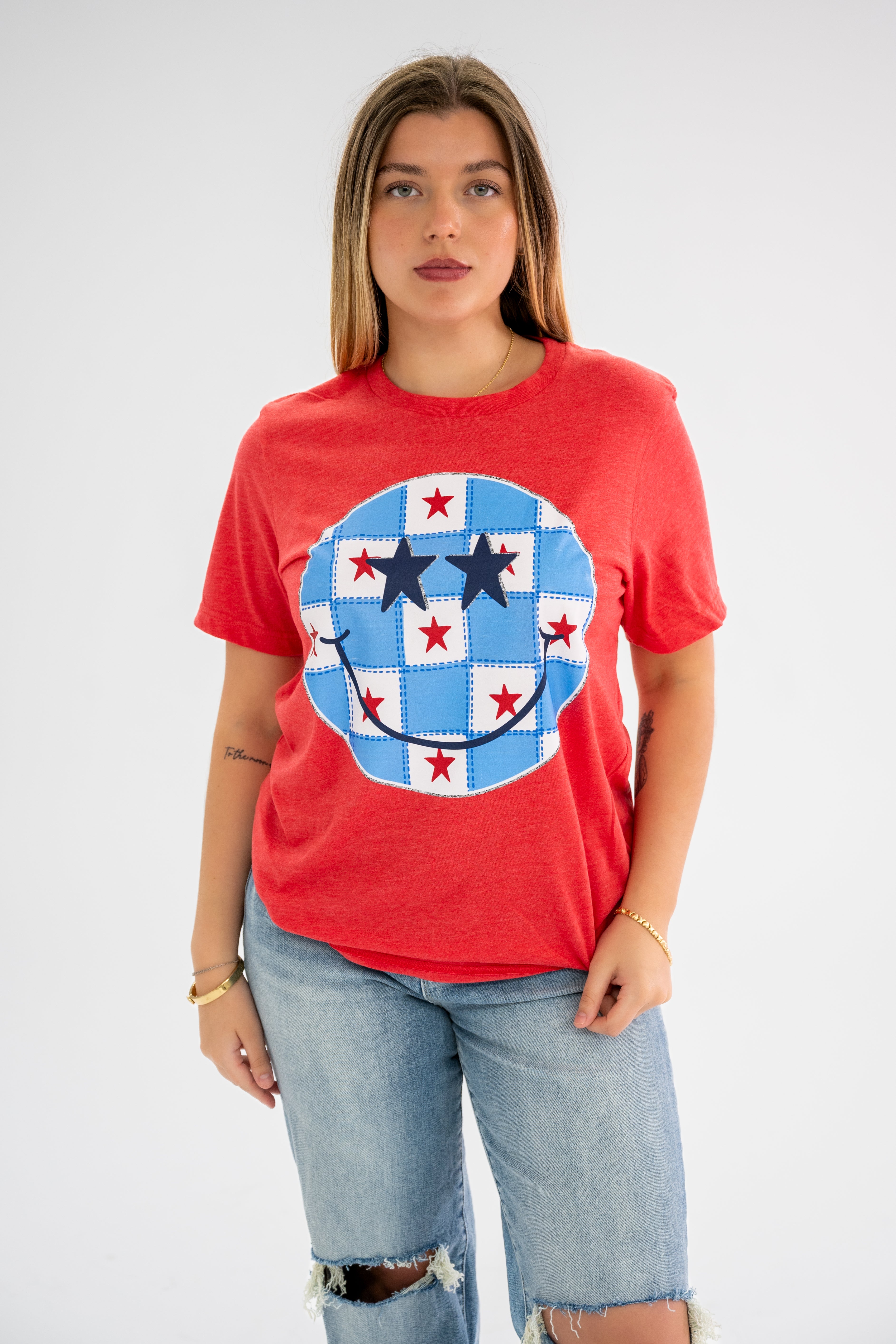 Patriotic Smiley Graphic Tee