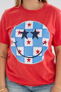 Patriotic Smiley Graphic Tee