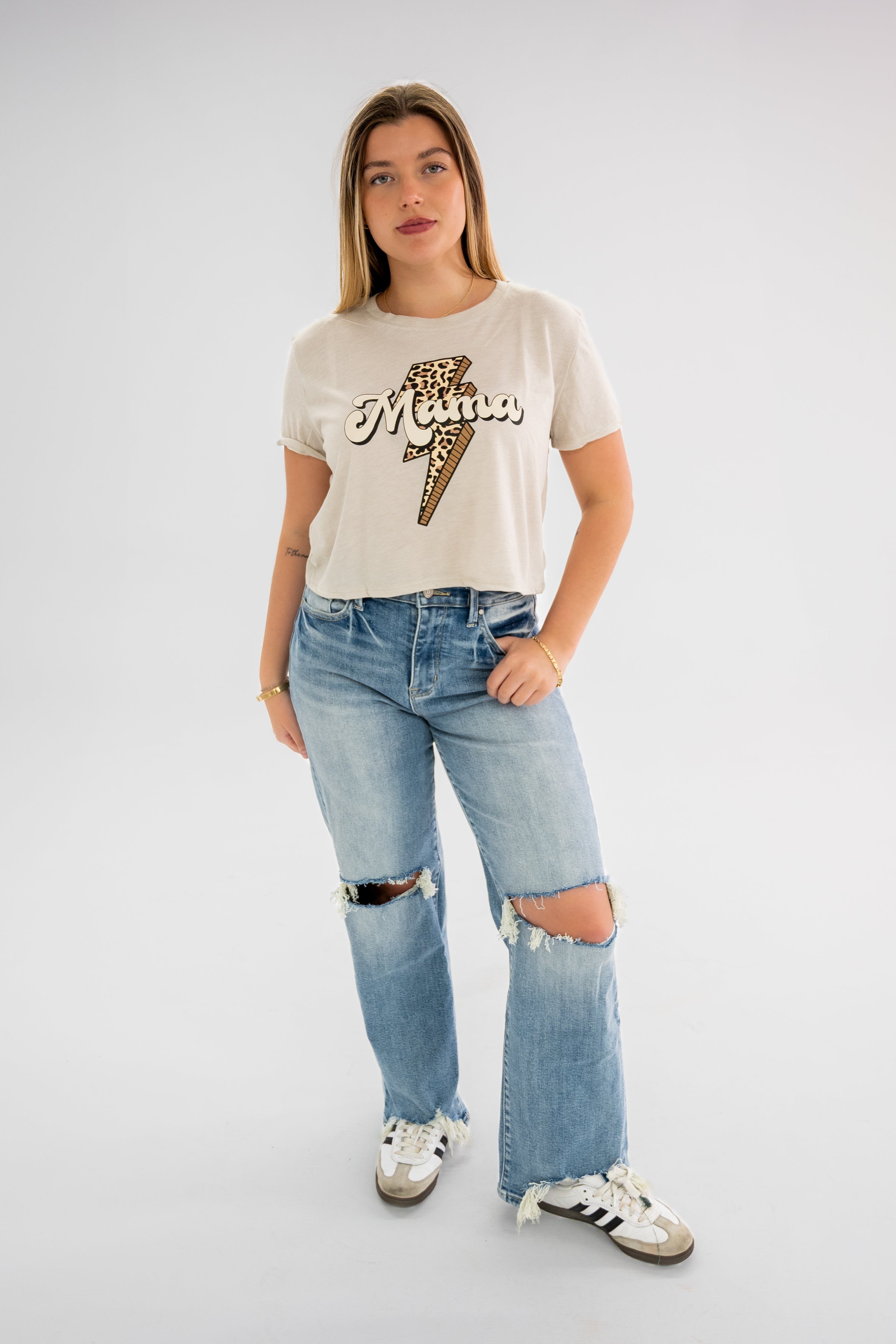 Mama Lightning Bolt Tee