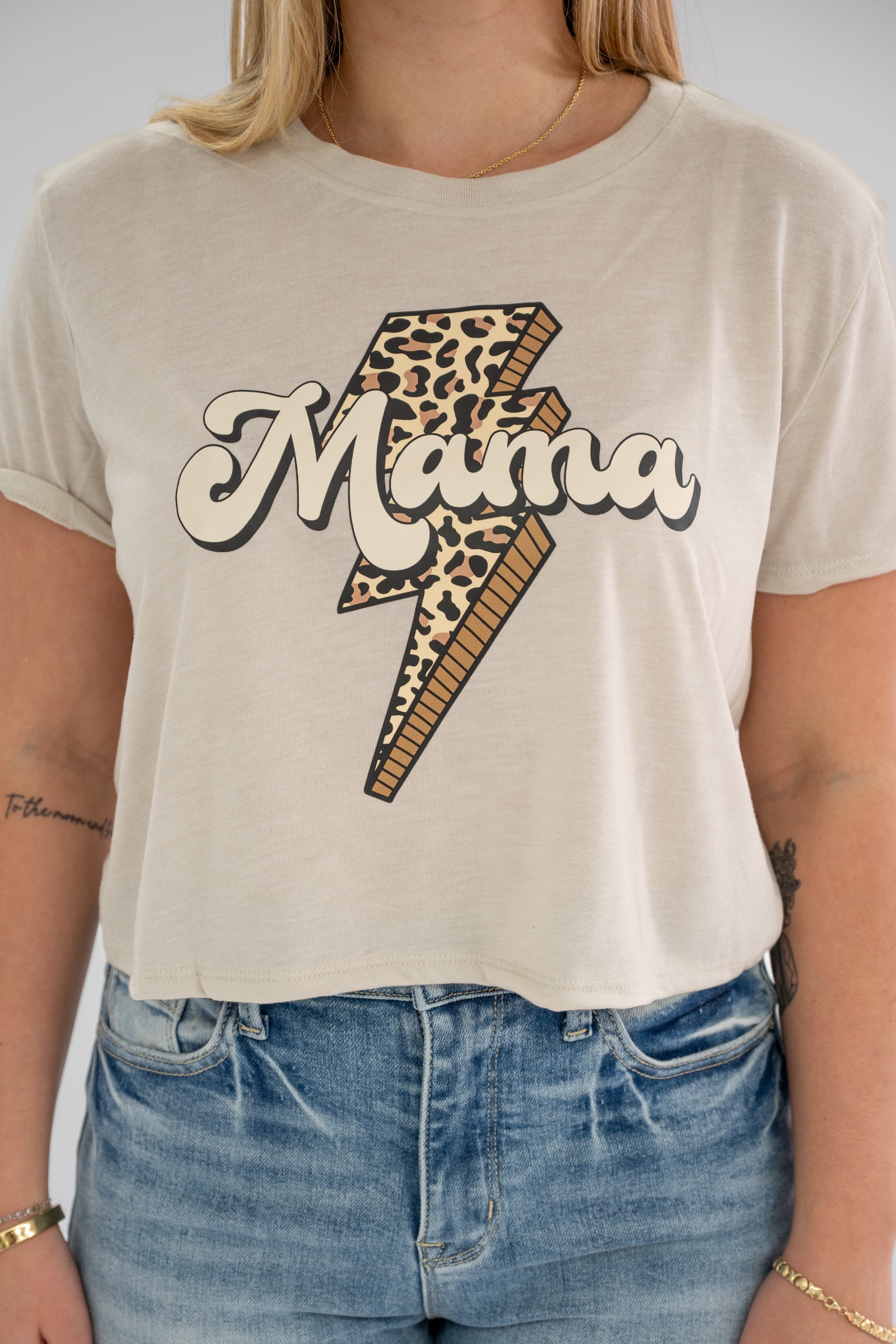 Mama Lightning Bolt Tee
