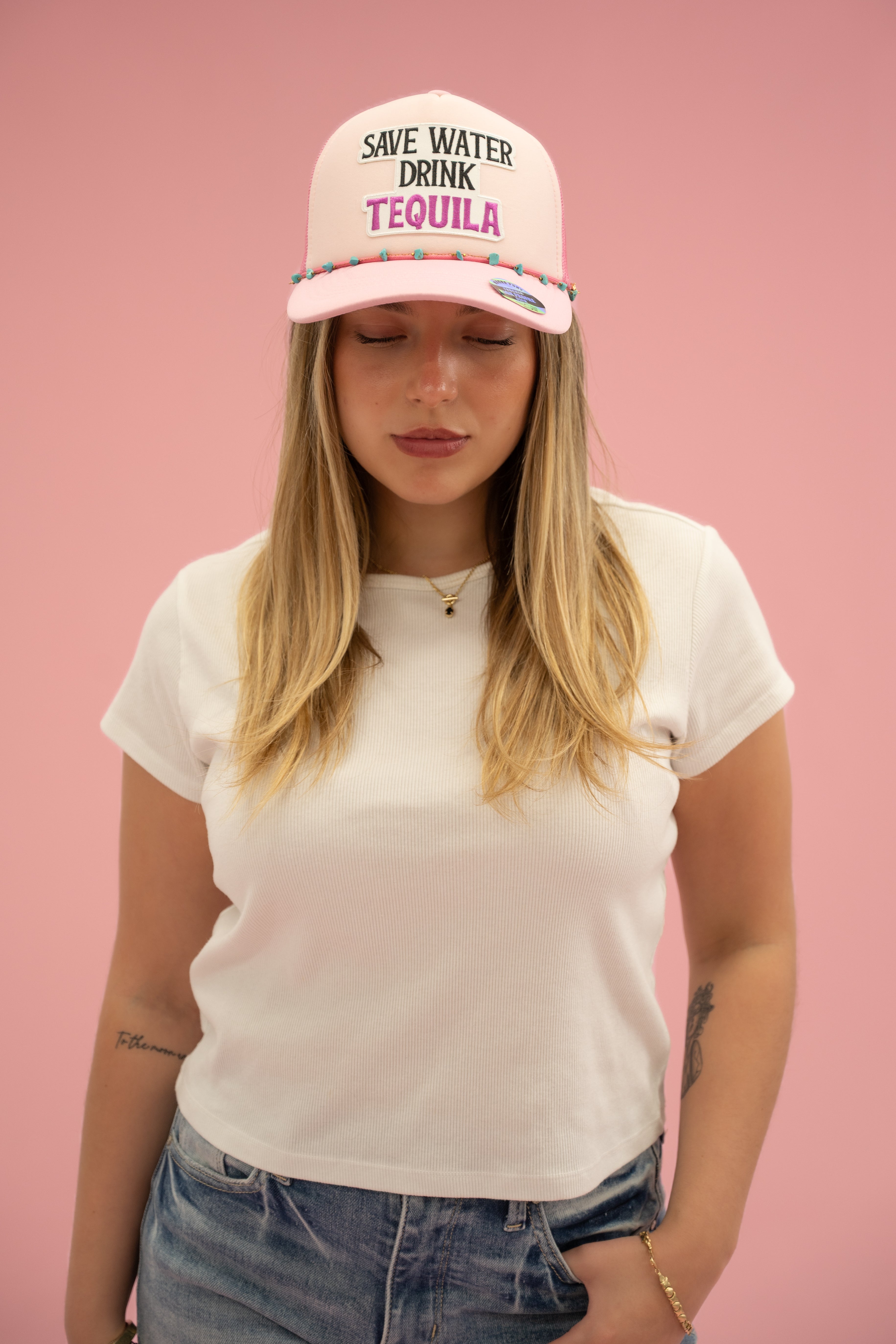 Save Water Drink Tequila Trucker Hat