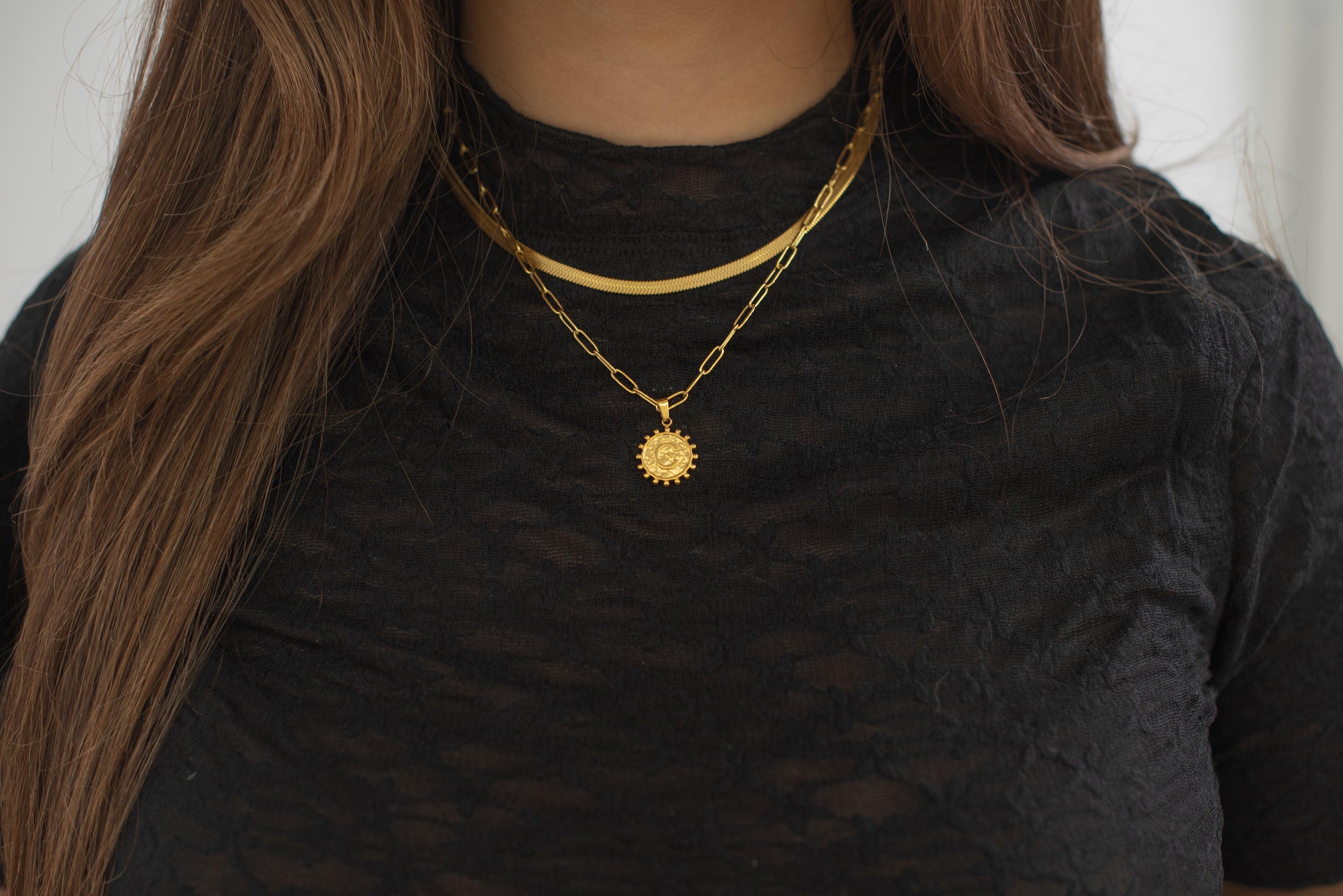 Layered Gold Necklace Set